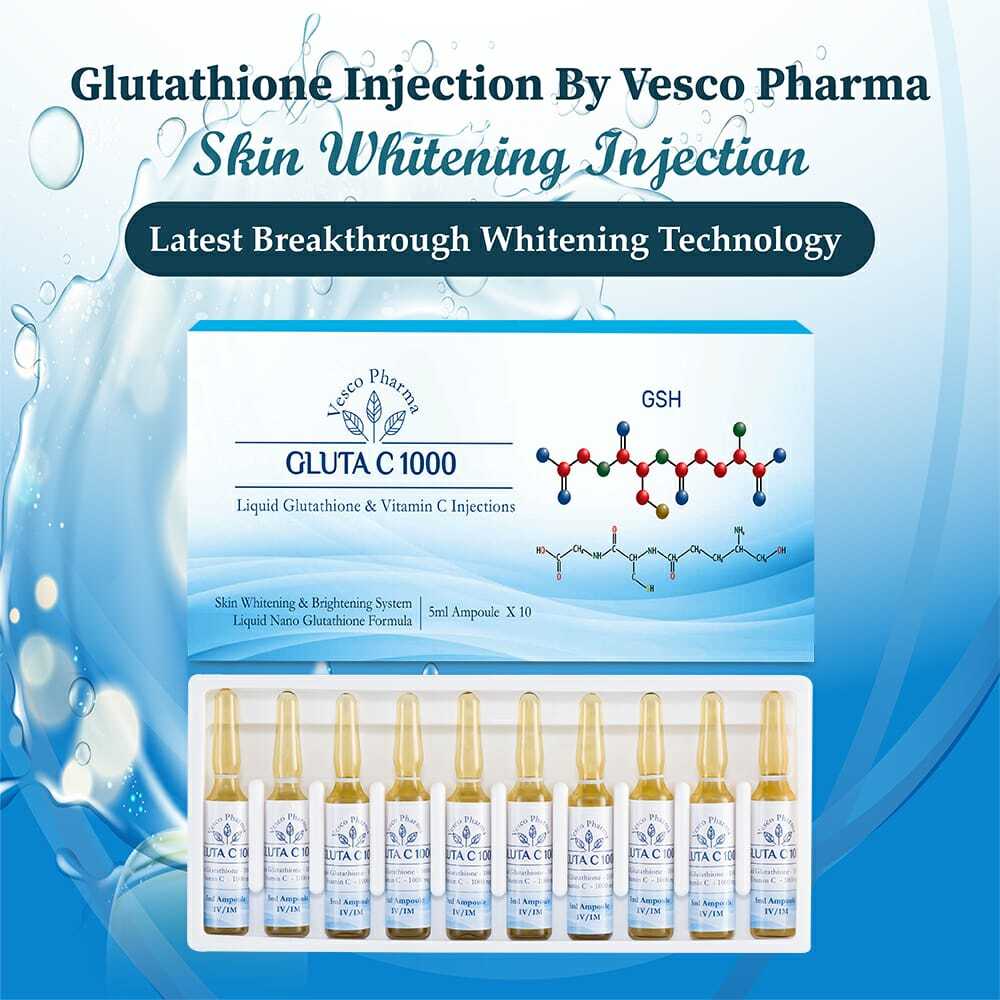 Skin Whitening Glutathione C 1000 Injection By Vesco Pharma