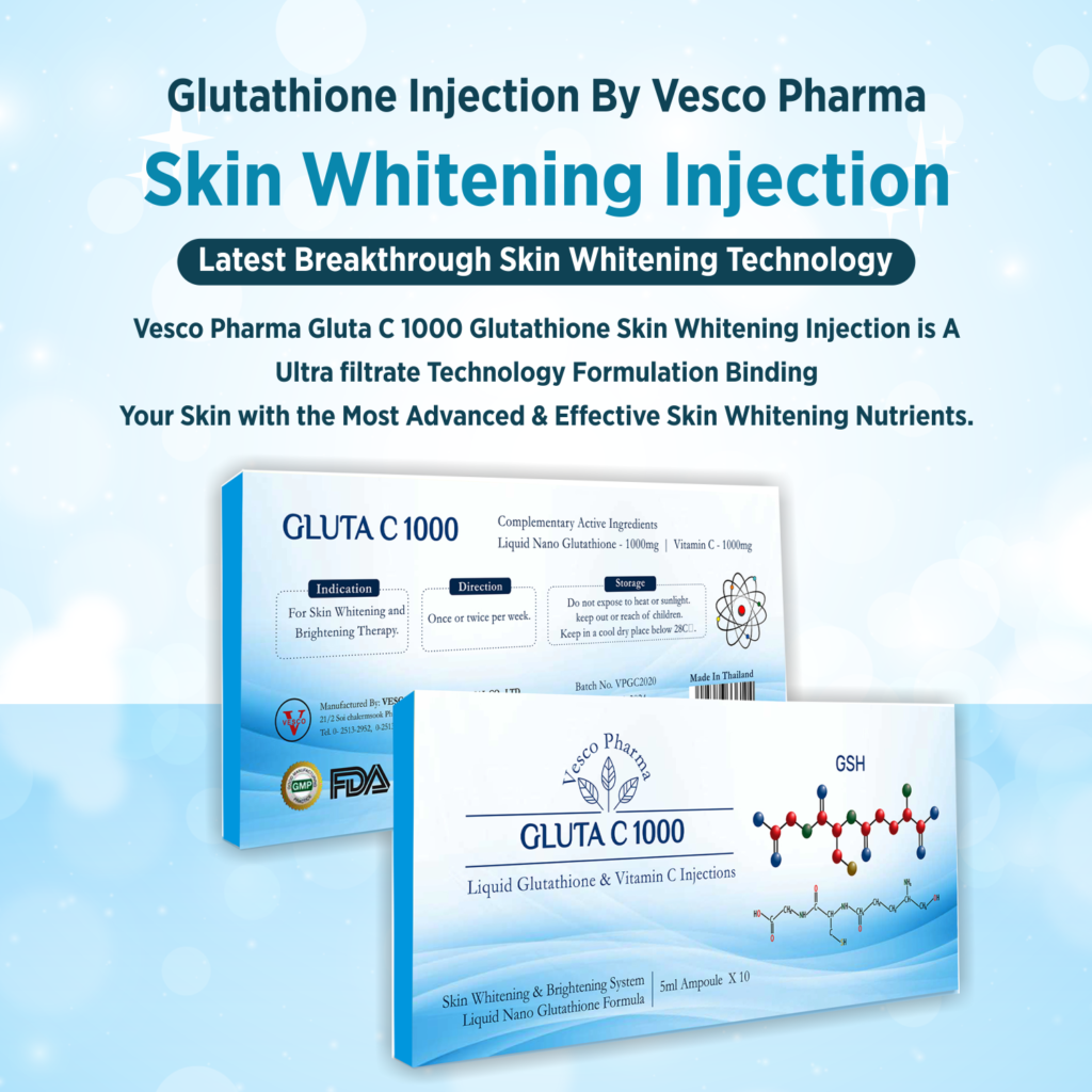 The Glutathione Injection By Vesco Pharma Gluta C 1000 And Vitamin C